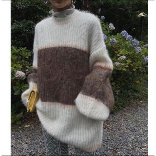 アメリヴィンテージ(Ameri VINTAGE)のアメリヴィンテージ UN DMOHAIR BICOLOR LOOSE KNIT(ニット/セーター)