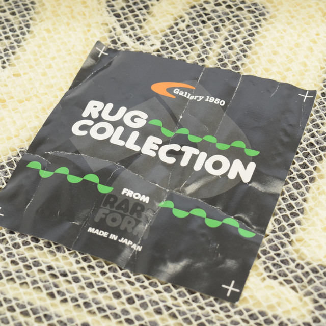 THE BLACK EYE PATCH ブラックアイパッチ LOGO RUG by Garelly 1950