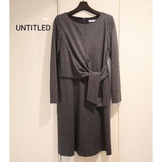 アンタイトル(UNTITLED)の【新品】UNTITLED ウール ワンピース(ひざ丈ワンピース)