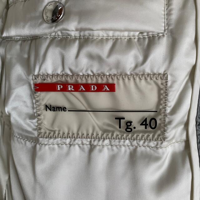 お値下げ!! PRADA ダウンジャケット プラダ グレー 美品 お値下げ!PRADA ロゴジャケット