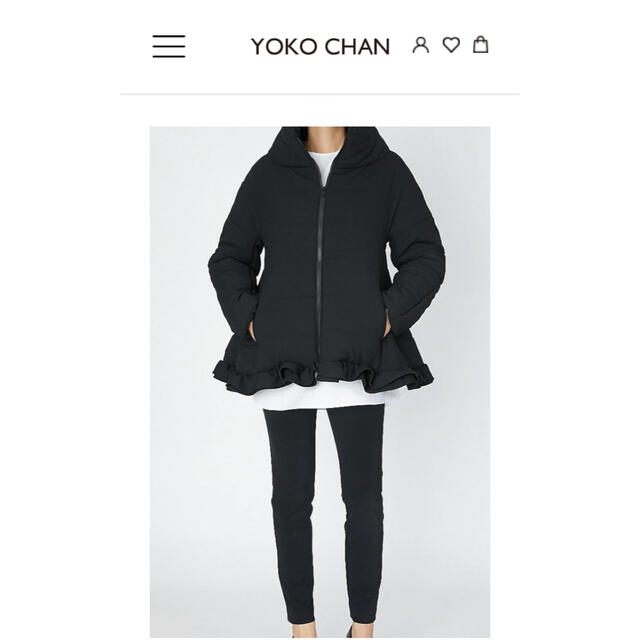 アビ様YOKOCHAN ヨーコチャンビジューショートウォームコート ブラック