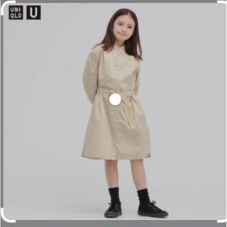 ユニクロ(UNIQLO)のユニクロU シャツワンピース110cm(ワンピース)