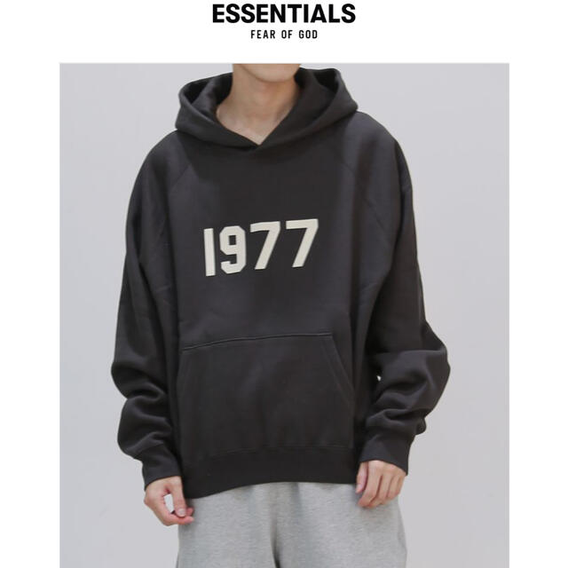 エッセンシャルズ 1977 SWEAT HOODIE / アイアン Msize