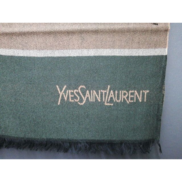 Yves Saint Laurent Beaute(イヴサンローランボーテ)のイヴサンローラン マフラー 薄手 ストール ロゴ YSL メンズのファッション小物(マフラー)の商品写真