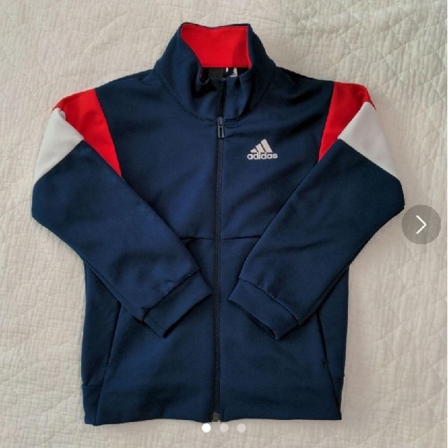 adidas(アディダス)の☆美品☆　adidas　ジャージ上着120cm キッズ/ベビー/マタニティのキッズ服女の子用(90cm~)(ジャケット/上着)の商品写真