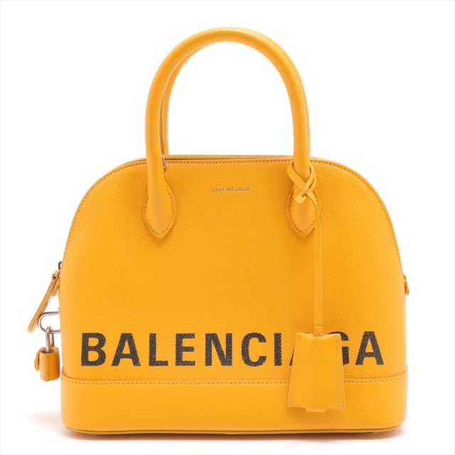 Balenciaga - バレンシアガ ビルトップハンドルS レザー  イエロー レディース ショル