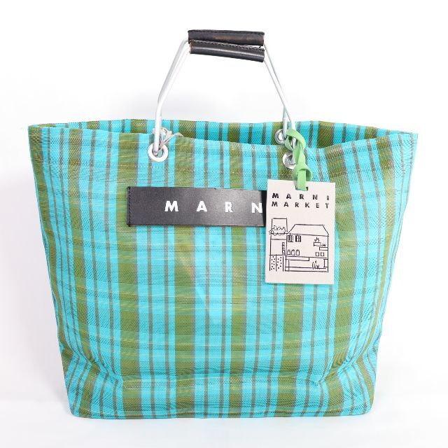 MARNI　マルニ　フラワーカフェストライプトートバッグ　USED