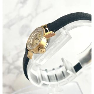 【OH済】OMEGA オメガ デビル カットガラス ゴールド手巻アンティーク時計