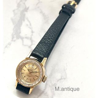 【OH済】OMEGA オメガ デビル カットガラス ゴールド手巻 ...