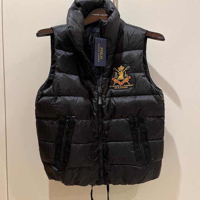 POLO RALPH LAUREN(ポロラルフローレン)のpolo ラルフローレン  黒　ダウンベスト新品未使用 レディースのジャケット/アウター(ダウンベスト)の商品写真