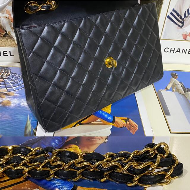 CHANEL - 超美品 VINTAGE CHANEL デカマトラッセ34チェーンショルダー