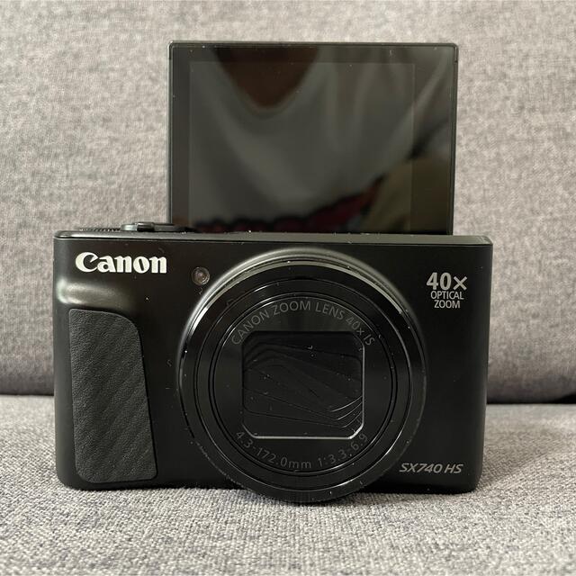 メール便指定可能 Canon PowerShot SX740 HS BKと予備バッテリー
