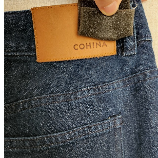 cohina センタースリット　デニム　パンツ　Sサイズ