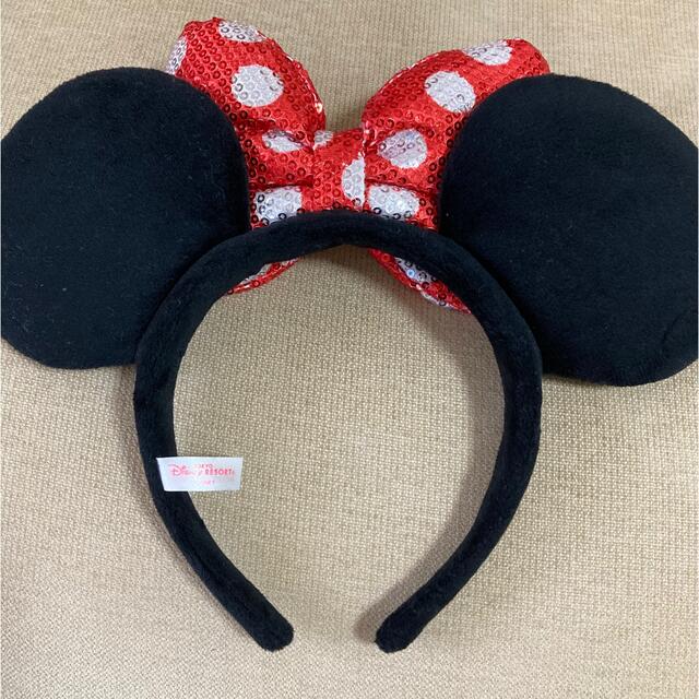 Disney(ディズニー)のディズニー　ミニーカチューシャ レディースのヘアアクセサリー(カチューシャ)の商品写真