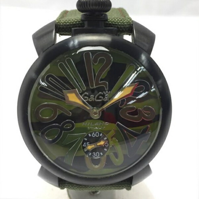 GaGa MILANO - GAGA MILANO ガガミラノ マヌアーレ48 カモフラージュ 世界限定500本 5012.5 手巻き メンズ 腕時計  箱有の通販 by なんでもリサイクルビッグバンラクマ店's shop｜ガガミラノならラクマ