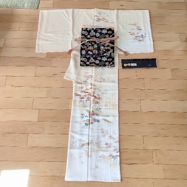 専用☆訪問着セット クリーム色 七五三 入学式 結婚式 訪問着フル