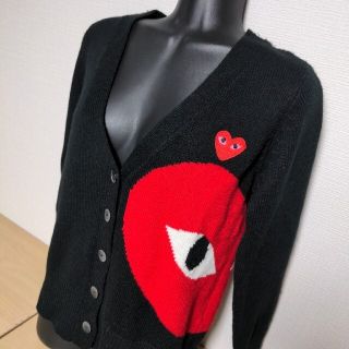 コムデギャルソン(COMME des GARCONS)のbn10. PLAY COMME des GARCONS カーディガン 黒(カーディガン)