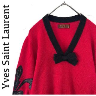 サンローラン(Saint Laurent)のYves Saint Laurent イブサンローラン　リボン　セーター　ニット(ニット/セーター)