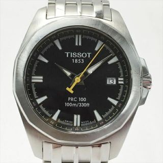 ティソ(TISSOT)の☆☆TISSOT ティソ PRC100 デイト P870/970 ブラック クォーツ メンズ 腕時計 箱有(腕時計(アナログ))