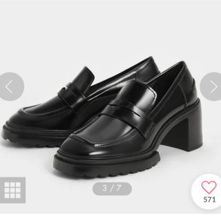 チャールズアンドキース(Charles and Keith)の<新品>チャールズ&キース　厚底ヒールローファー(ハイヒール/パンプス)