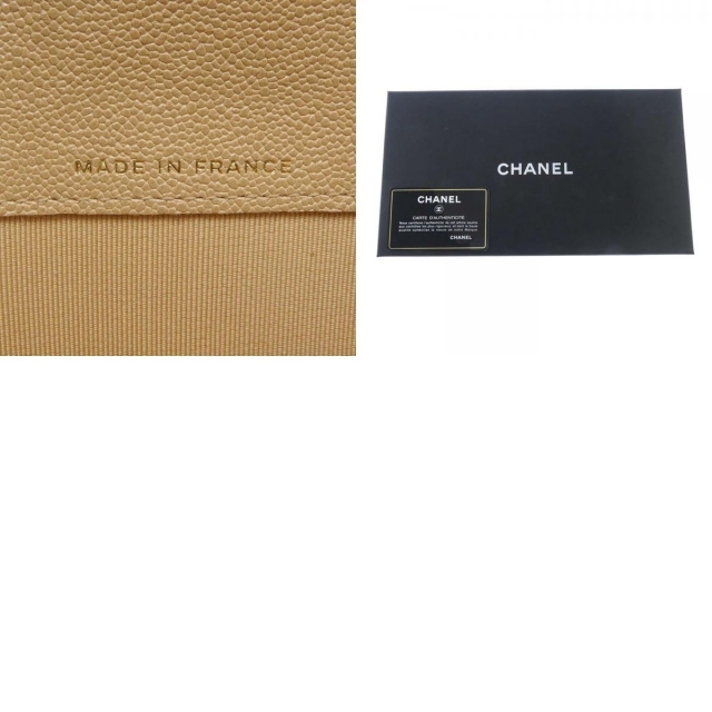 シャネル 長財布 マトラッセ ココマーク キャビアスキン CHANEL 財布