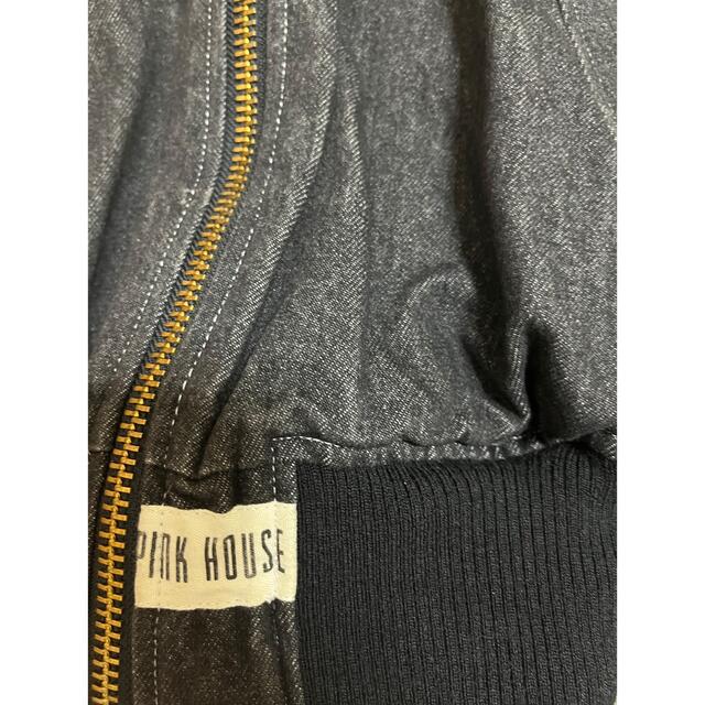 PINK HOUSE(ピンクハウス)のPINK HOUSE 豪華ワッペンたくさんロゴプリント果物籠柄SHOWブルゾン レディースのジャケット/アウター(ブルゾン)の商品写真