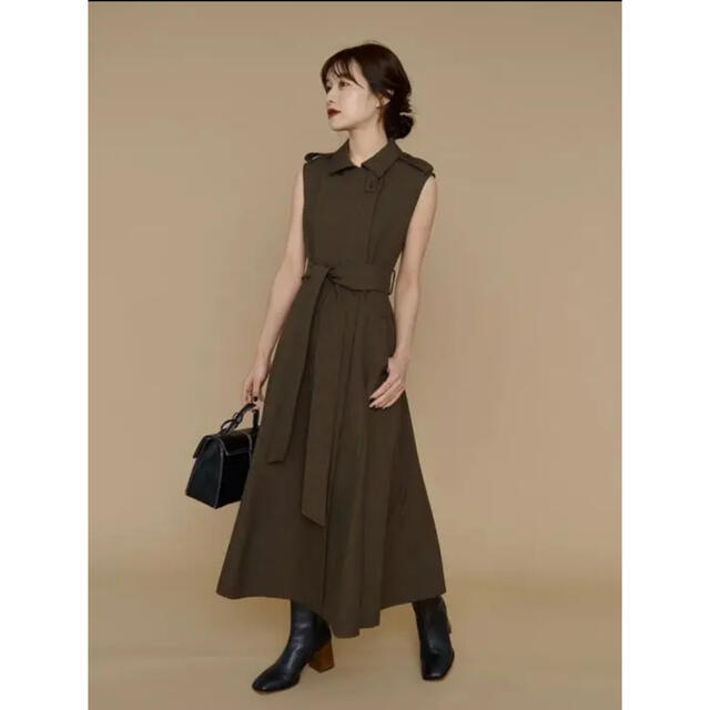 L'Or ロル　かじまり　Sleeveless Coat Dress400cmバスト