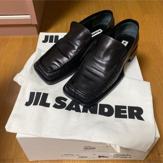 ジルサンダー(Jil Sander)の【sumire様専用】JIL SANDER ジルサンダー　ギャザーローファー(ローファー/革靴)