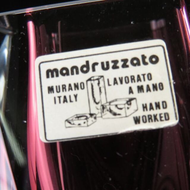 ムラーノ ガラス mandruzzato フラワーベース 花瓶 SY4031H 2