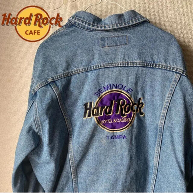 Hard Rock CAFE(ハードロックカフェ)の【希少！】Hard Rock cafe × Lee  デニムジャケット メンズのジャケット/アウター(Gジャン/デニムジャケット)の商品写真