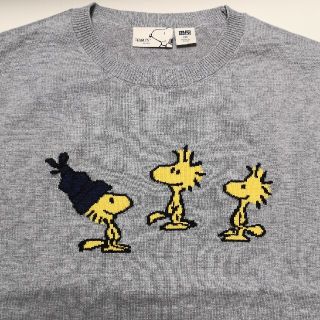 ピーナッツ(PEANUTS)のUNIQLO　キッズ 男女兼　150　セーター　グレー　SNOOPY🐶　未使用(ニット)