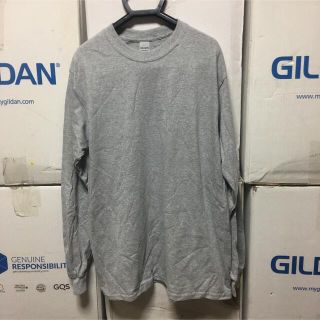 ギルタン(GILDAN)のGILDANギルダン☆ロンT長袖無地Tシャツ★ポケット無し＊スポーツグレー2XL(Tシャツ/カットソー(七分/長袖))