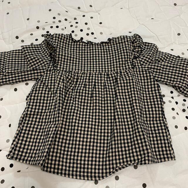 ZARA(ザラ)のZARA フリル ブラウス キッズ/ベビー/マタニティのキッズ服女の子用(90cm~)(ブラウス)の商品写真