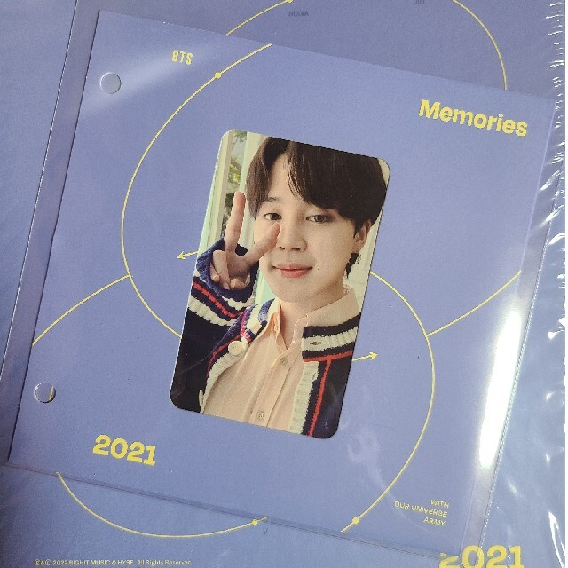 シングルカードBTS Memories 2021 Blu-ray 封入品 トレカ ジミン