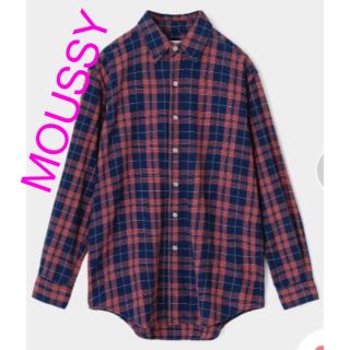 マウジー(moussy)の新品★MOUSSY INDIGO CHECK SHIRT フリーサイズ(シャツ/ブラウス(長袖/七分))