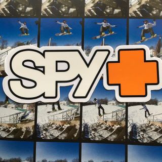 スパイ(SPY)の訳ありSPYスパイオプティックUS限定型抜きロゴステッカーwhite１点物(その他)