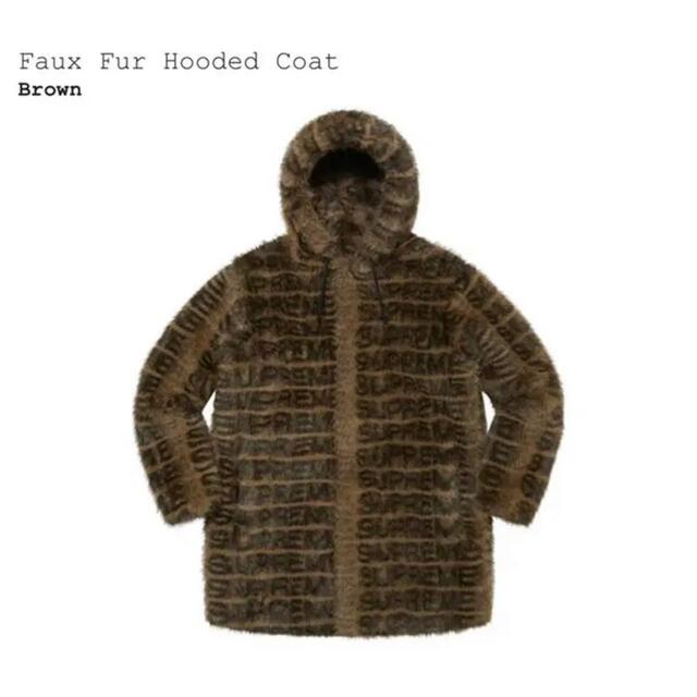 シュプリーム Supreme Faux Fur Hooded Coat S
