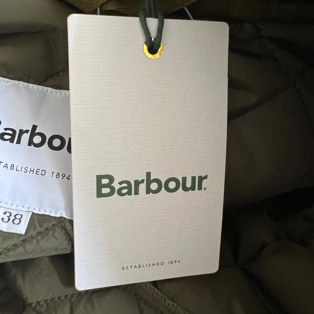 ロングコートXLサイズ　38  barbour   バブアー　キルティングコート　フーデット