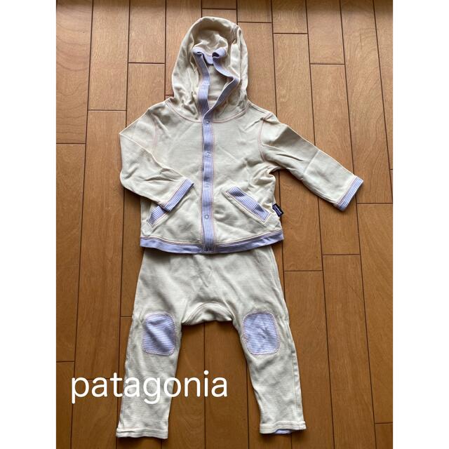 patagonia(パタゴニア)のパタゴニア　パーカー レギンス　パンツ　セットアップ　カーディガン　70 80 キッズ/ベビー/マタニティのベビー服(~85cm)(ニット/セーター)の商品写真