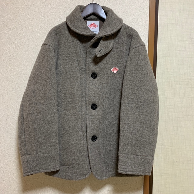 DANTONダントン ウールモッサ ラウンドカラージャケット グレーM 専門
