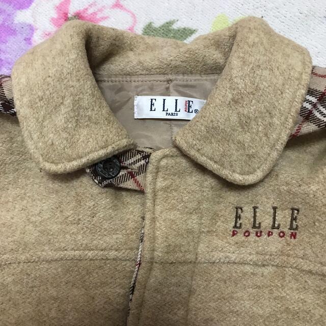 ELLE(エル)のELLE♡コート　フード　ベージュ　95 キッズ/ベビー/マタニティのキッズ服女の子用(90cm~)(コート)の商品写真