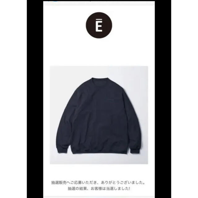 ennoy エンノイ LONG SLEEVE HEM RIB TEE  ネイビー