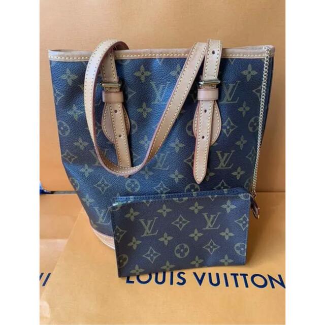 人気の贈り物が大集合 VUITTON LOUIS - 人気モデル ミニポーチ付き ルイヴィトン バケット PM ベタ付き無し‼️美品 トートバッグ 人気の贈り物が大集合 VUITTON LOUIS - 人気モデル ミニポーチ付き ルイヴィトン バケット PM ベタ付き無し‼️美品 トートバッグ