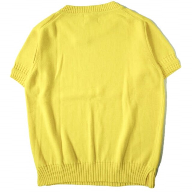 ALLEGE アレッジ 日本製 S/S COTTON KNIT ショートスリーブコットンニット AL14SS-KNSS02 2 YELLOW セーター  半袖 クルーネック プルオーバー スタンダード トップス【新古品】【中古】【ALLEGE】