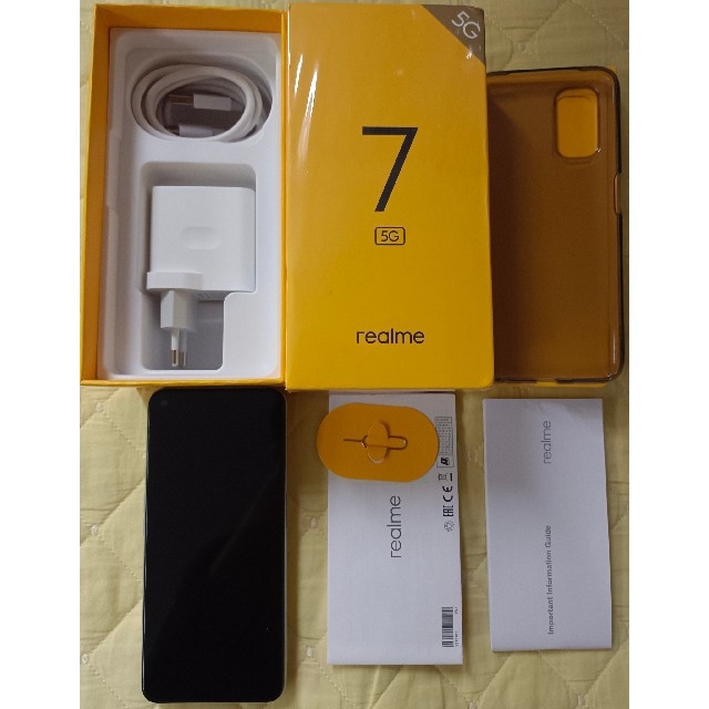 スマートフォン本体極美品 oppo realme 7 5G SIMフリー おまけ付き