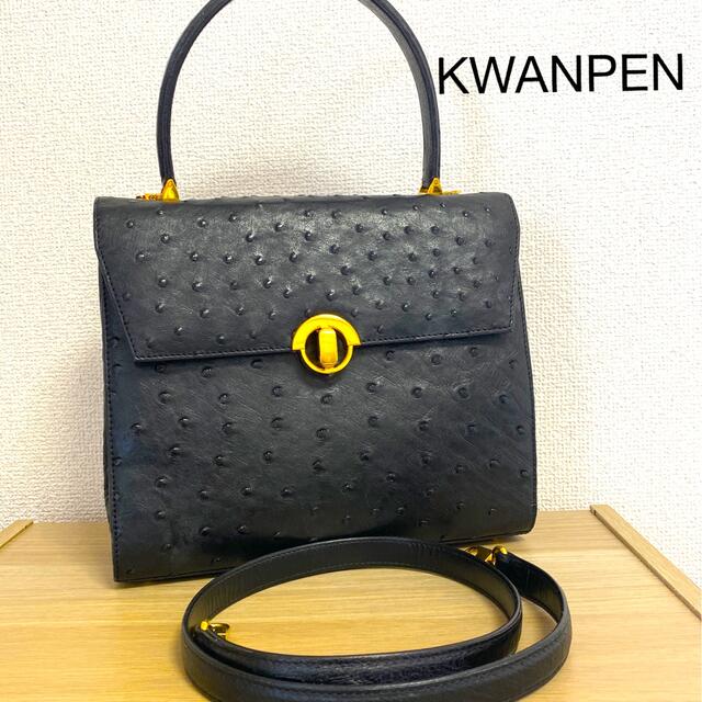 KWANPEN オーストリッチハンドバッグ2 way-