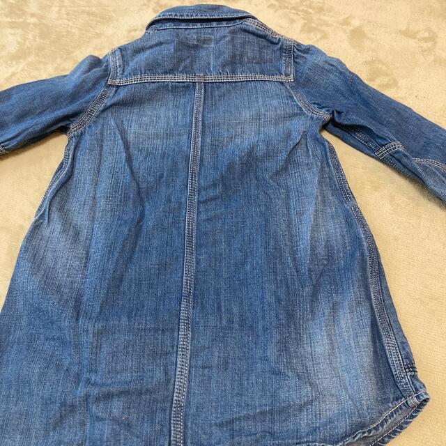 Lee(リー)のLee デニムワンピース　110センチ キッズ/ベビー/マタニティのキッズ服女の子用(90cm~)(ワンピース)の商品写真