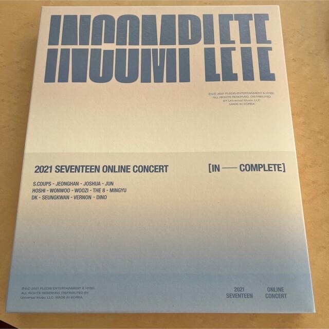 SEVENTEEN INCOMPLETE Blu-ray ウジ トレカK-POP/アジア