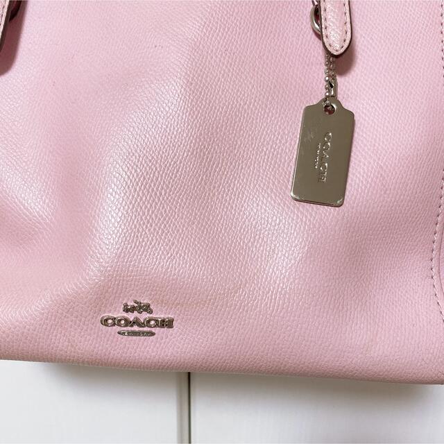 COACH コーチ トートバッグ スモール ターンロック クロスグレイン レザー