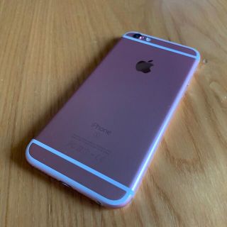 アイフォーン(iPhone)のバッテリー約2倍！超美品！iPhone6s 64GB ローズゴールド(スマートフォン本体)